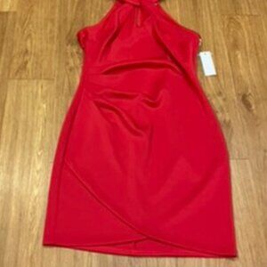 Siena Women's Keyhole-Neck Bodycon Dress Red Size 16